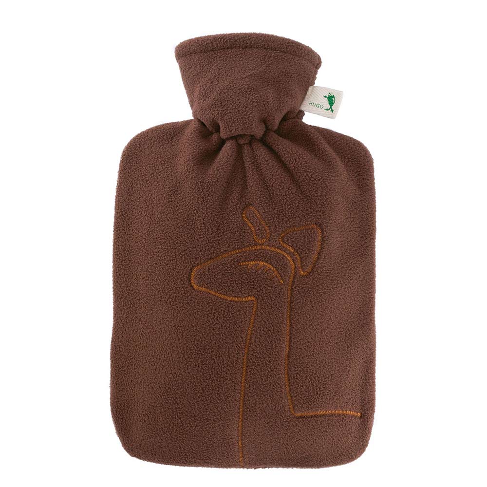 Hugo Frosch Classic Hot Water Bottle 1,8 L, Doublefleece cover, various. Colors