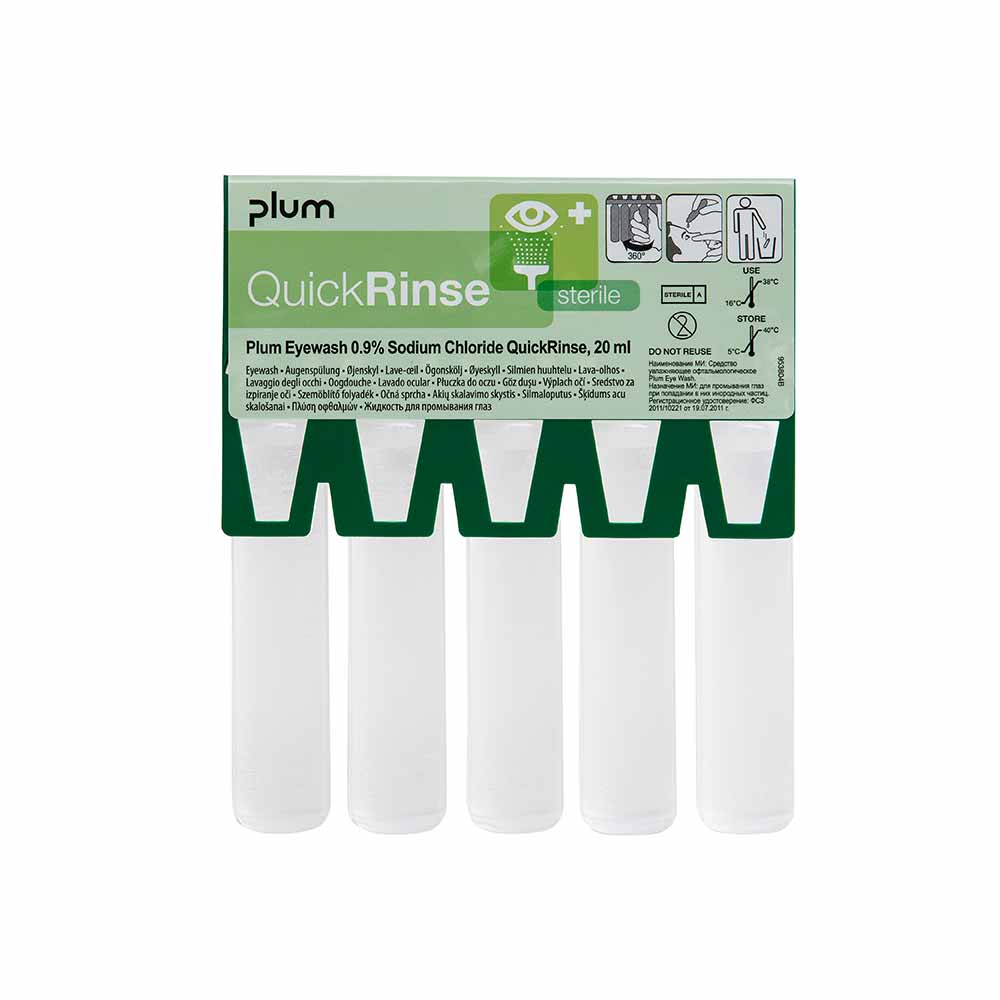 Plum QuickRinse Min Box incl. Eyewash ampoules 5x20ml