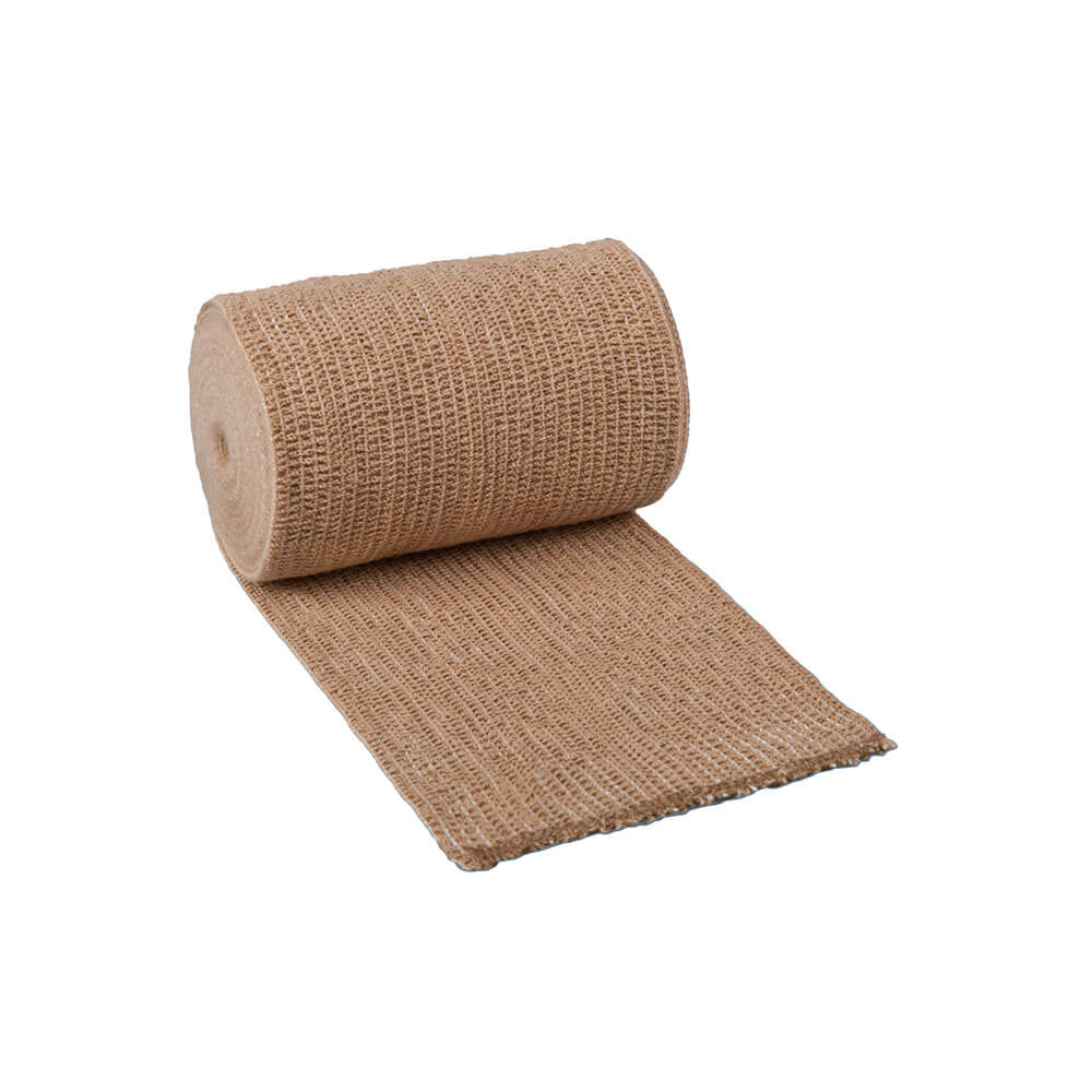 Nobastretch-fine, long stretch bandage, brown, 7m x 10cm