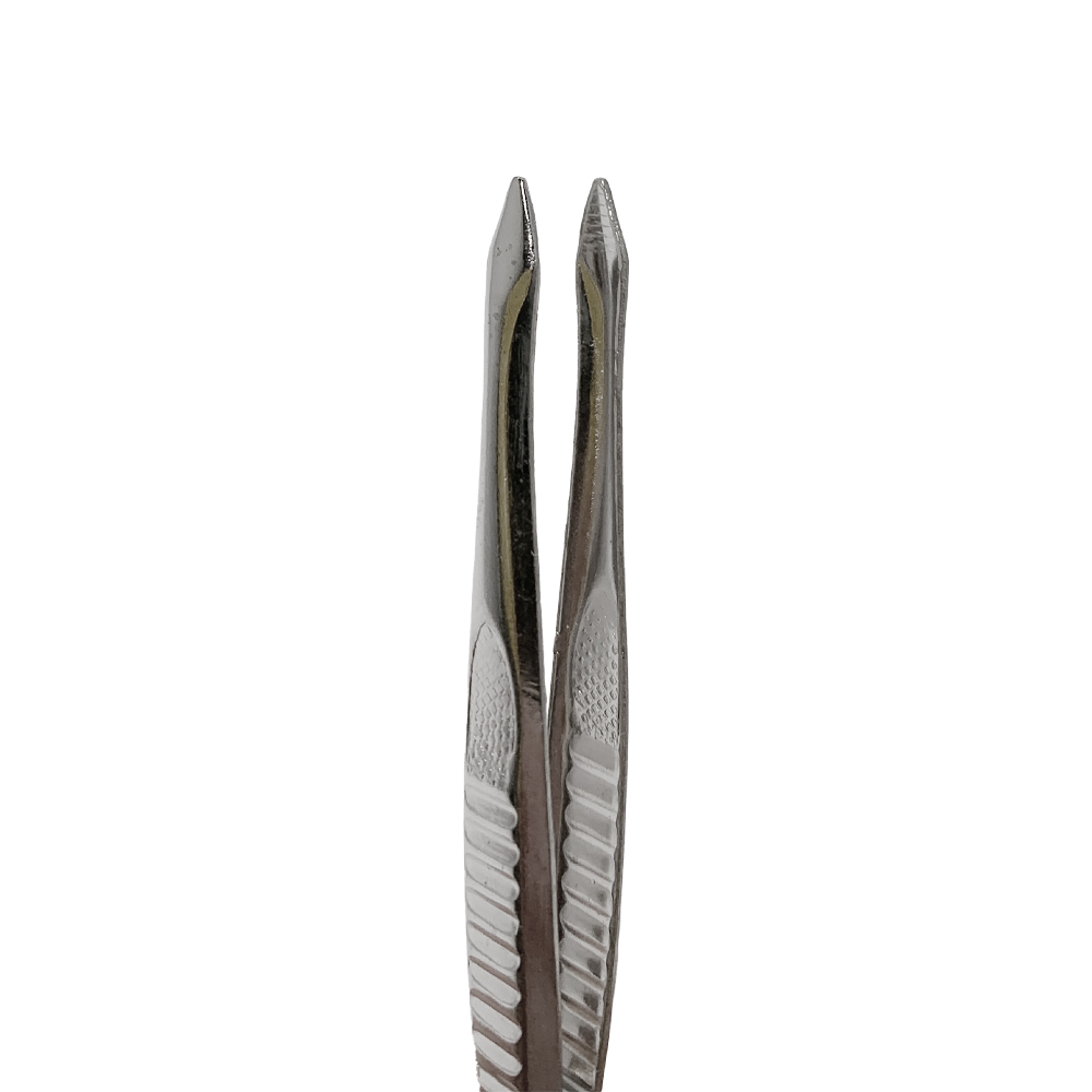 Behrend tweezers, nickel plated 8 cm, pointed tip