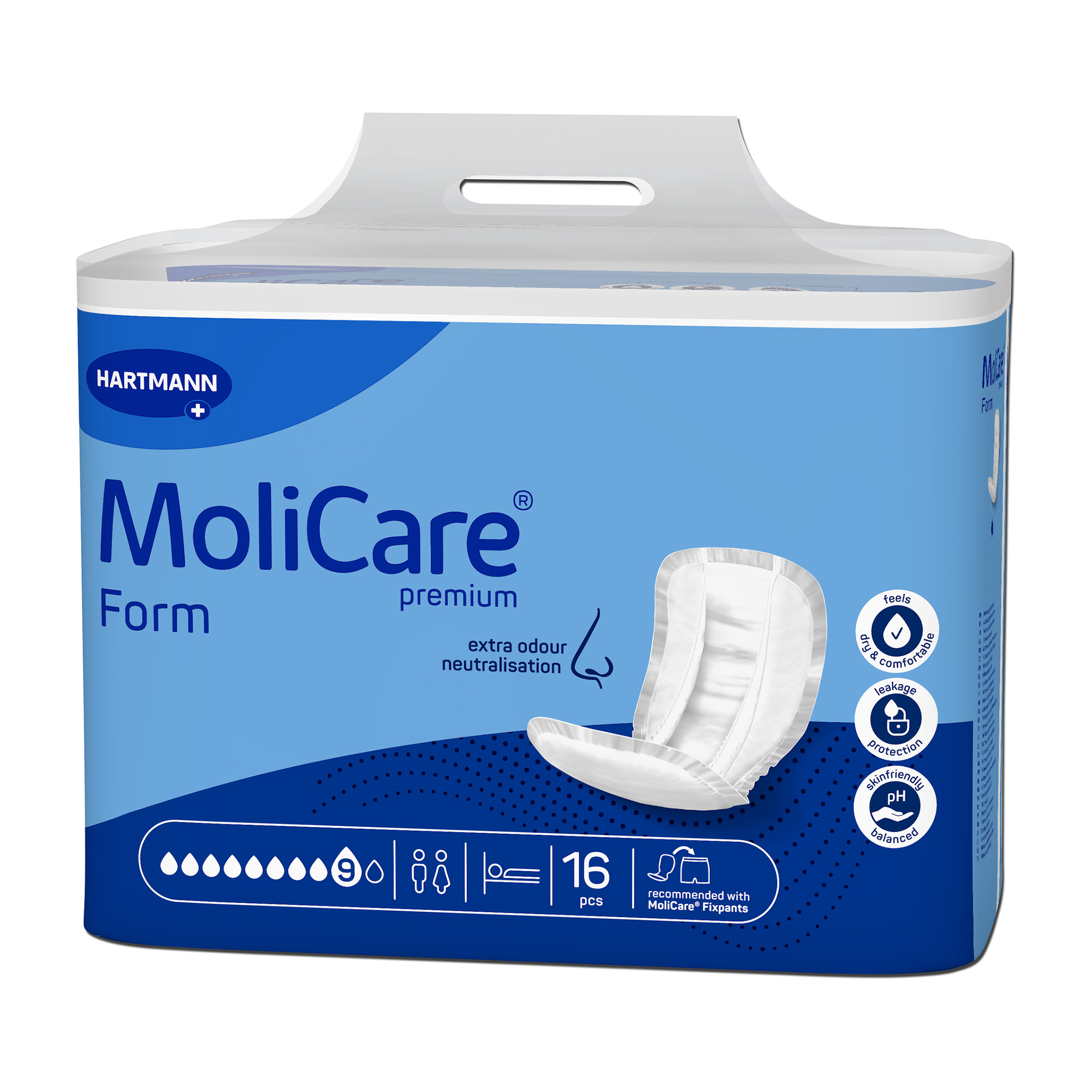 Hartmann MoliCare® Premium Form, 9 Drops, Dark Blue