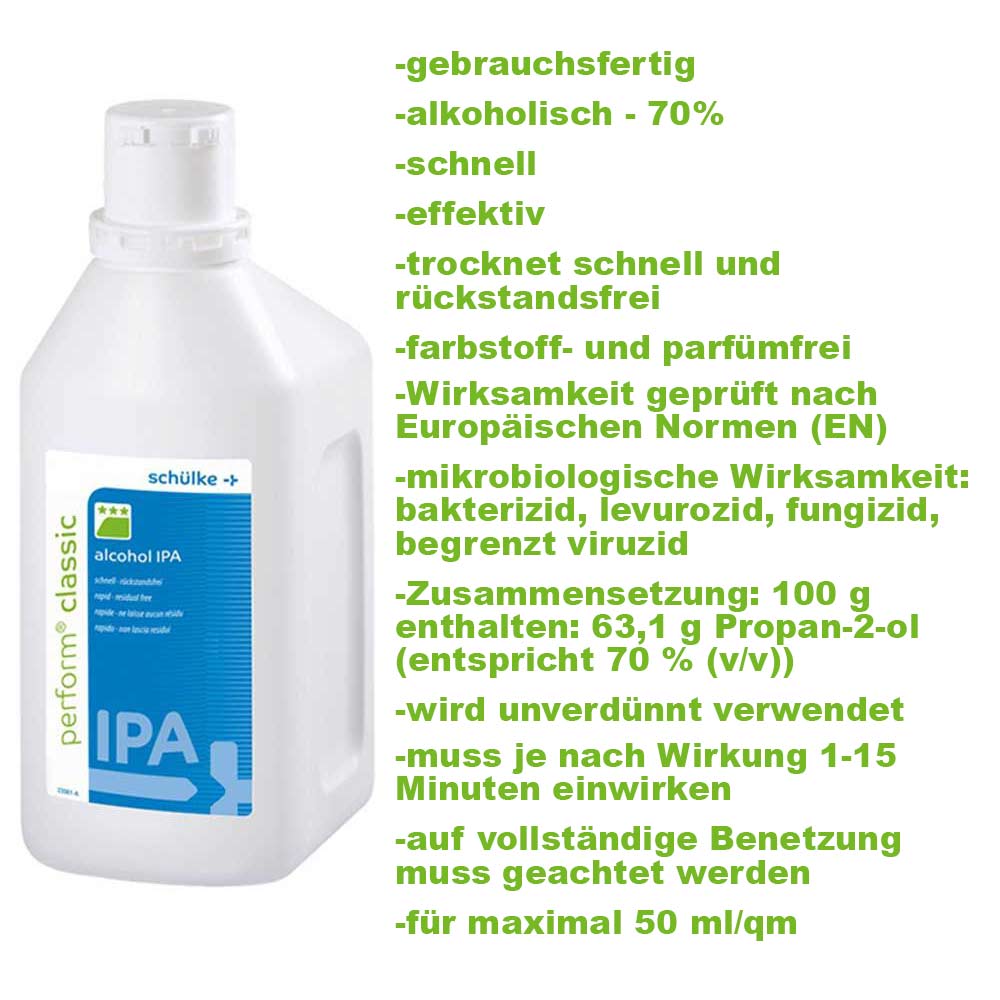 Schülke Disinfecting Solution Perform® classic alcohol IPA 70% 1000ml