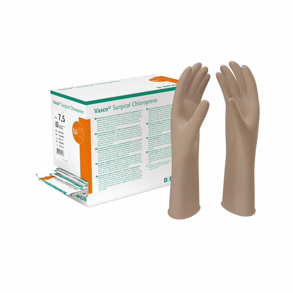 B.Braun OP-gloves Vasco® Surgical Chloroprene Gr. 9, 50 pair
