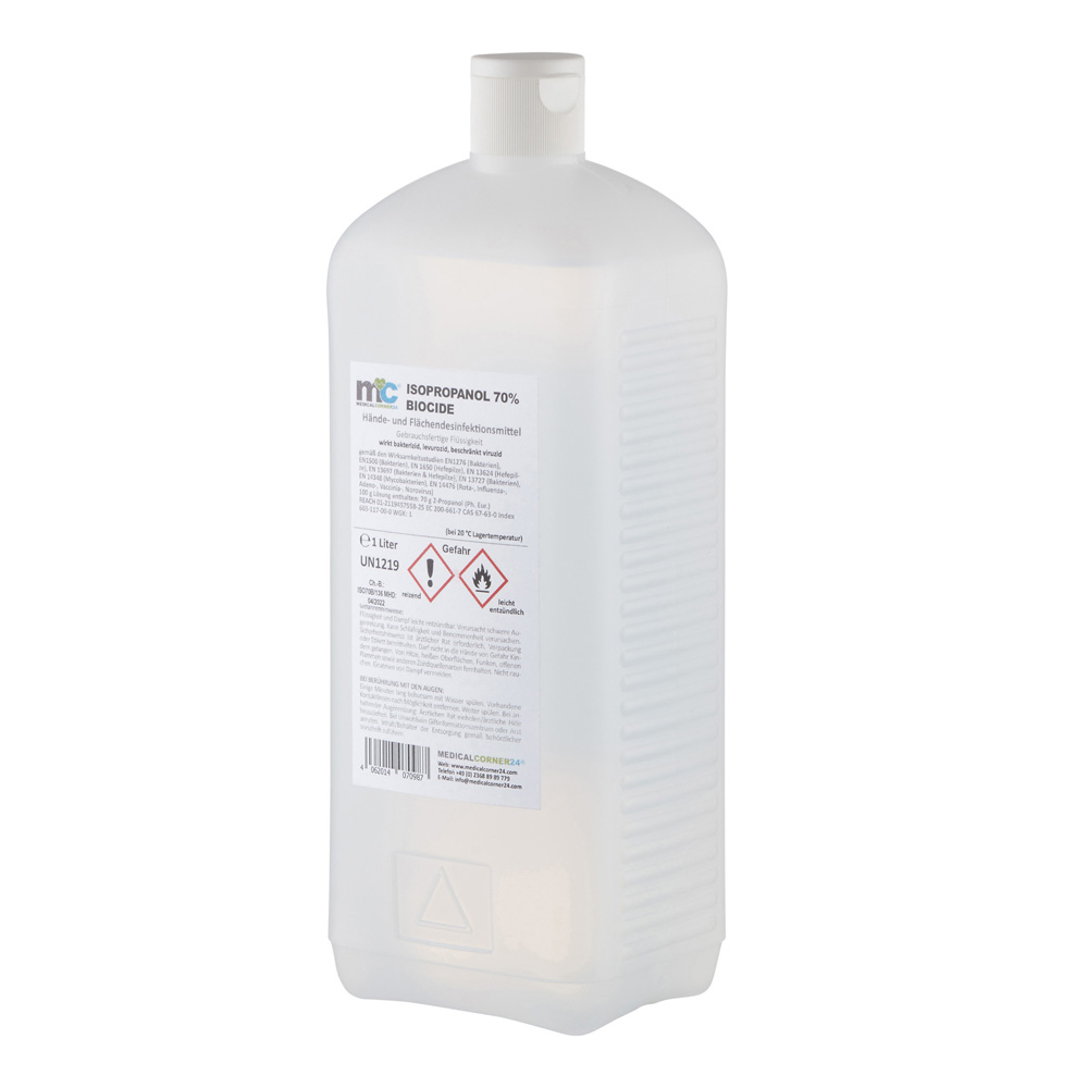 MC24® Hands/Surface Disinfection Biocide, Rectangle, Hinges Flap, 1 L