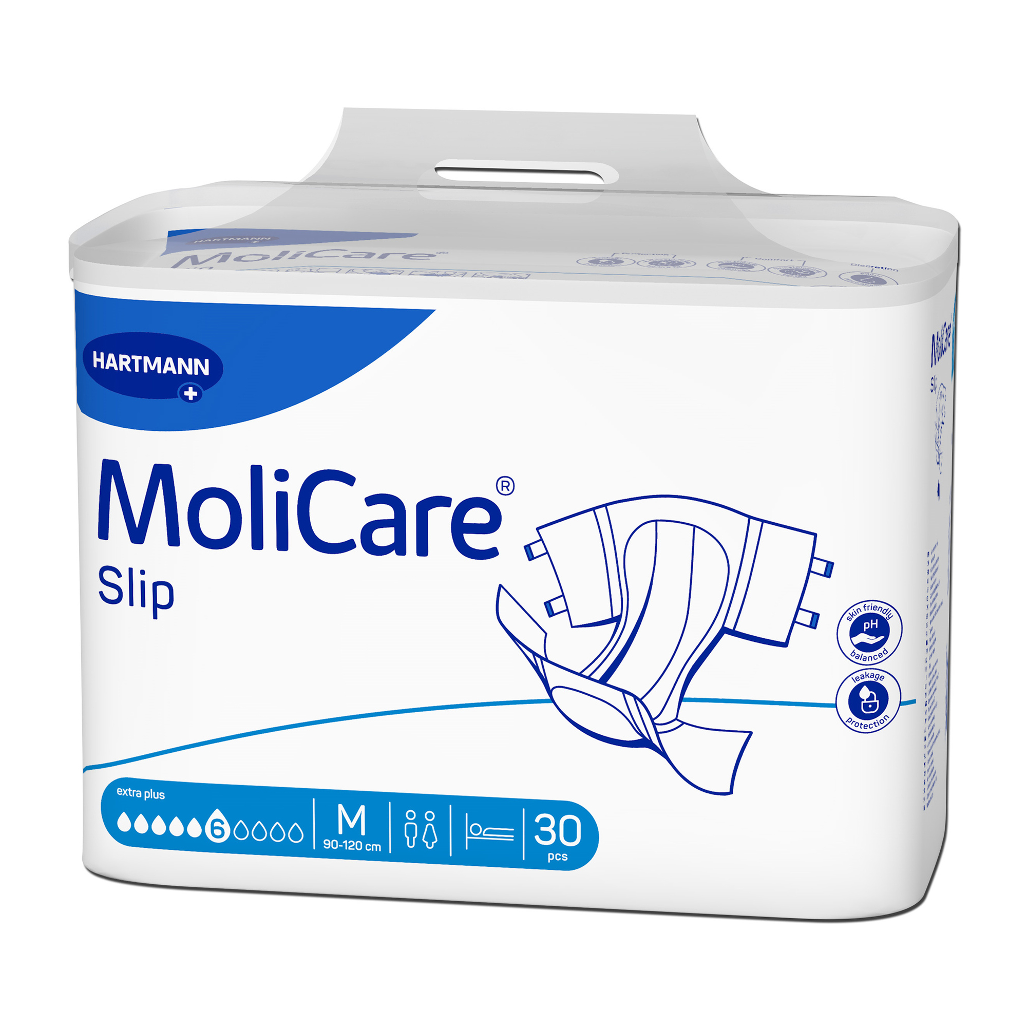 Hartmann MoliCare® Slip 6 drops Medium, hip/abdomen circumference 90-120cm