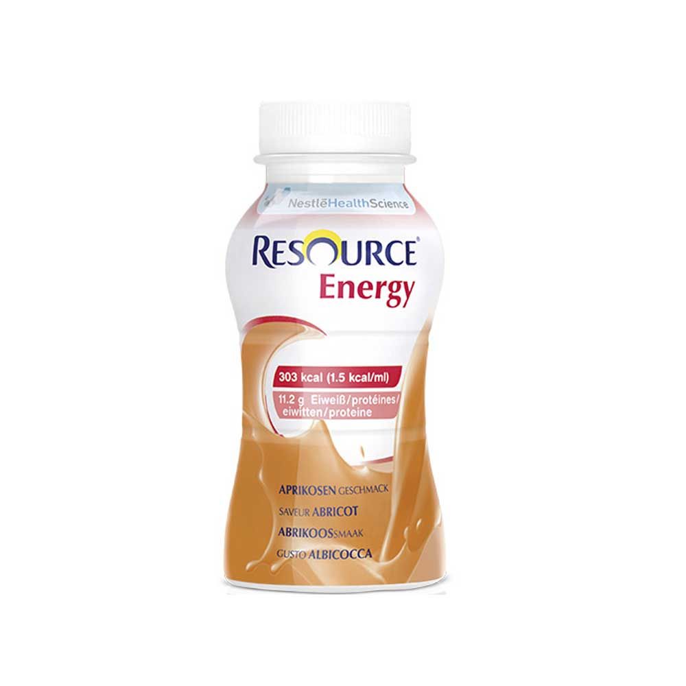 Nestle Resource® Energy Drink, 4x200ml, apricot