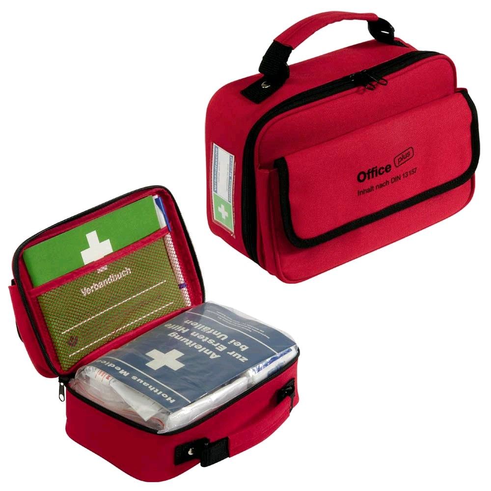 Holthaus Medical aid kit Office plus, filled, first-aid book / pen