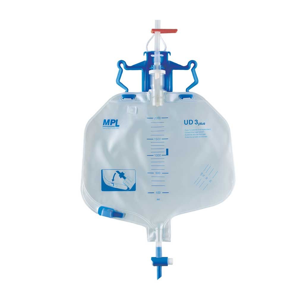 Behrend Bed bag UD 3 Plus urine drainage system, 2 l, sterile