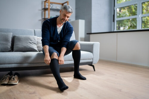 Compression stockings for men