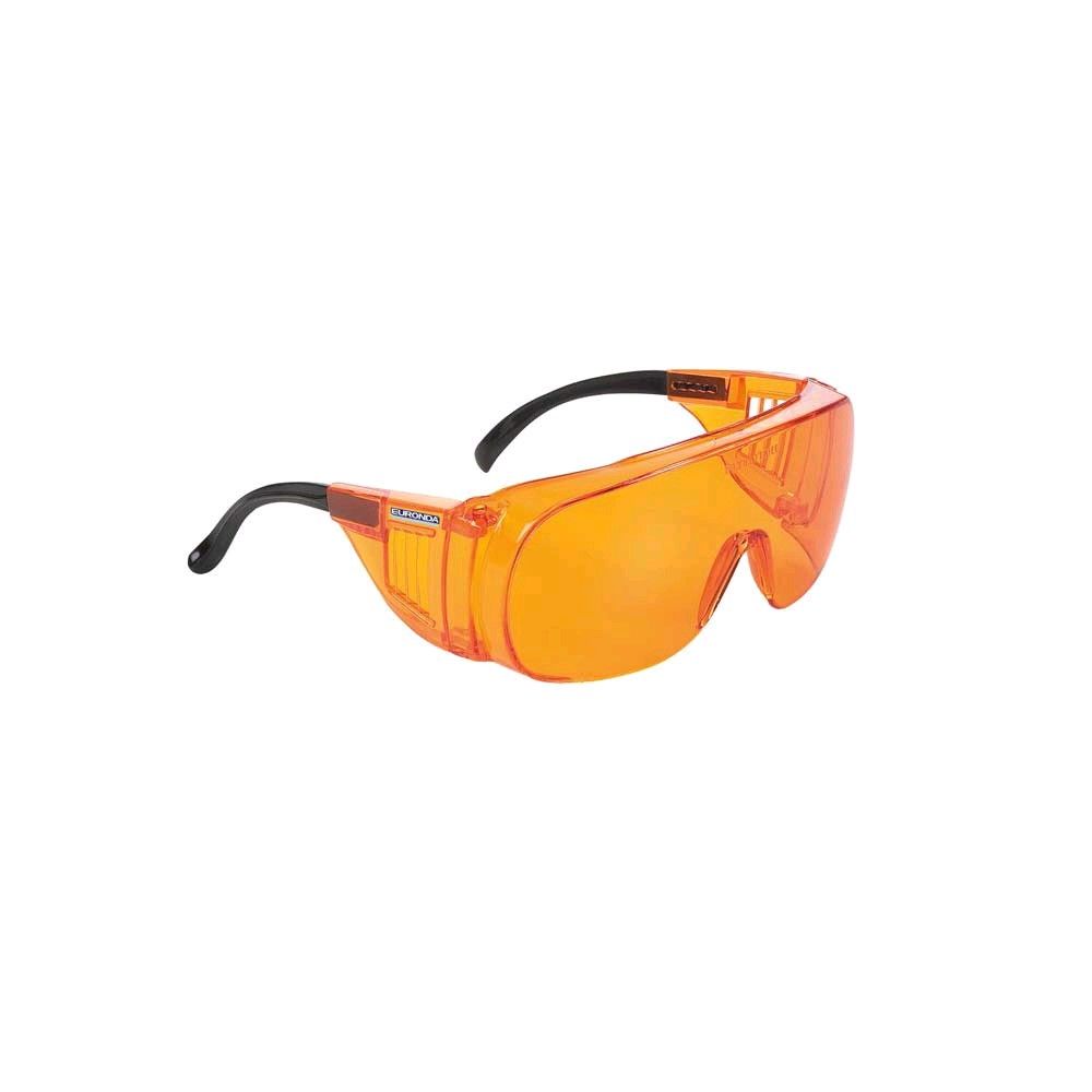 Euronda Monoart Safety Glasses Light Orange for wearers of glasses