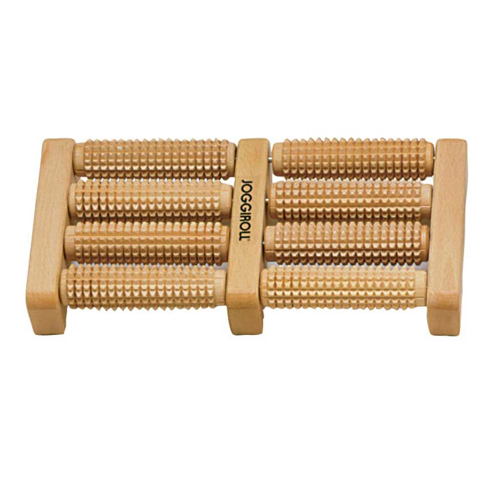 Behrend Joggiroll foot scroller, wood, double, 8 axes