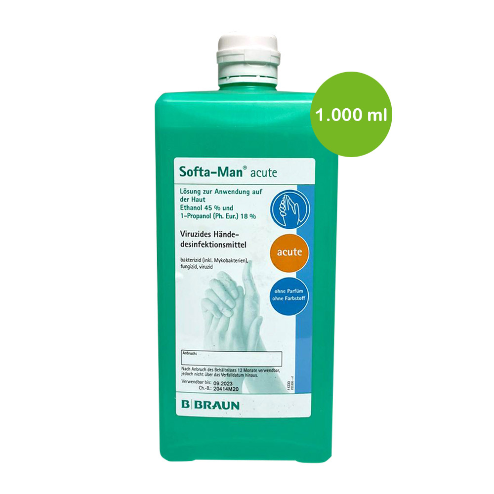 B.Braun hand disinfectant Softa-Man® acute, virucidal, 1000ml