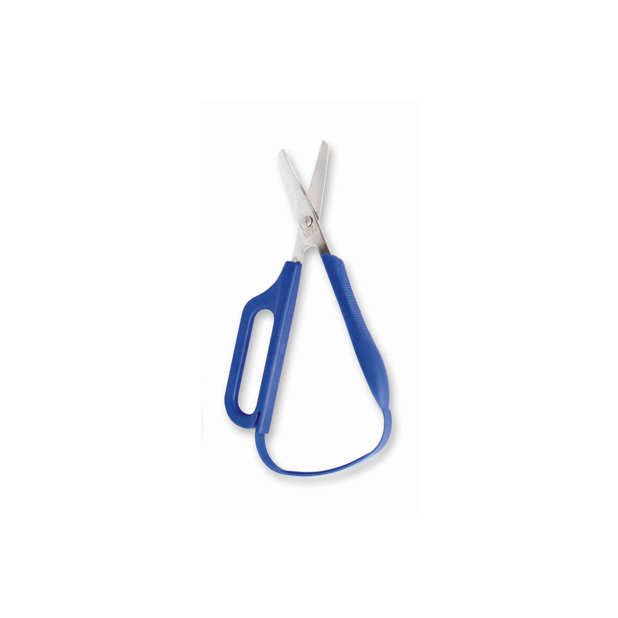 Sundo EASI-GRIP Scissors with Finger Hole, round, 4.5 cm, blue, Right