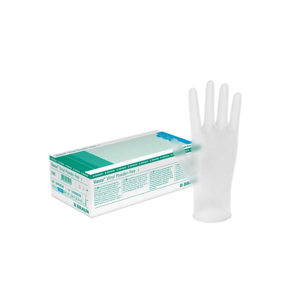 B.Braun vinyl gloves Vasco® Vinyl Powder-free, sizes XS-XL