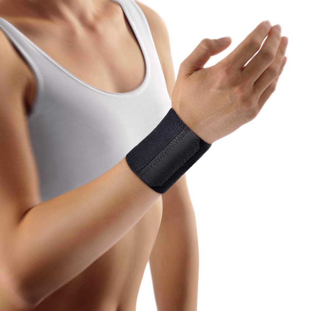Bort Wrist Bandage, elastic, Black, Size 1