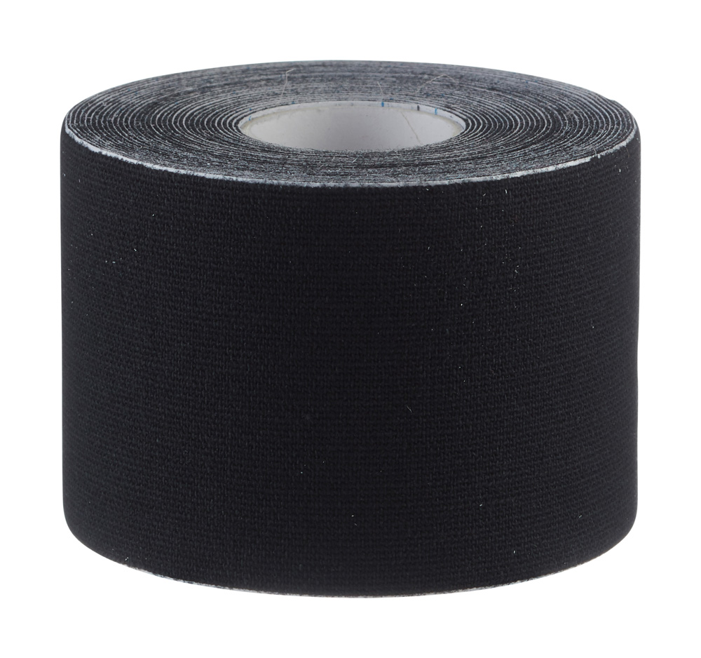 Power Kinesiology Tape, 5 cm x 5 m, 1 roll, black