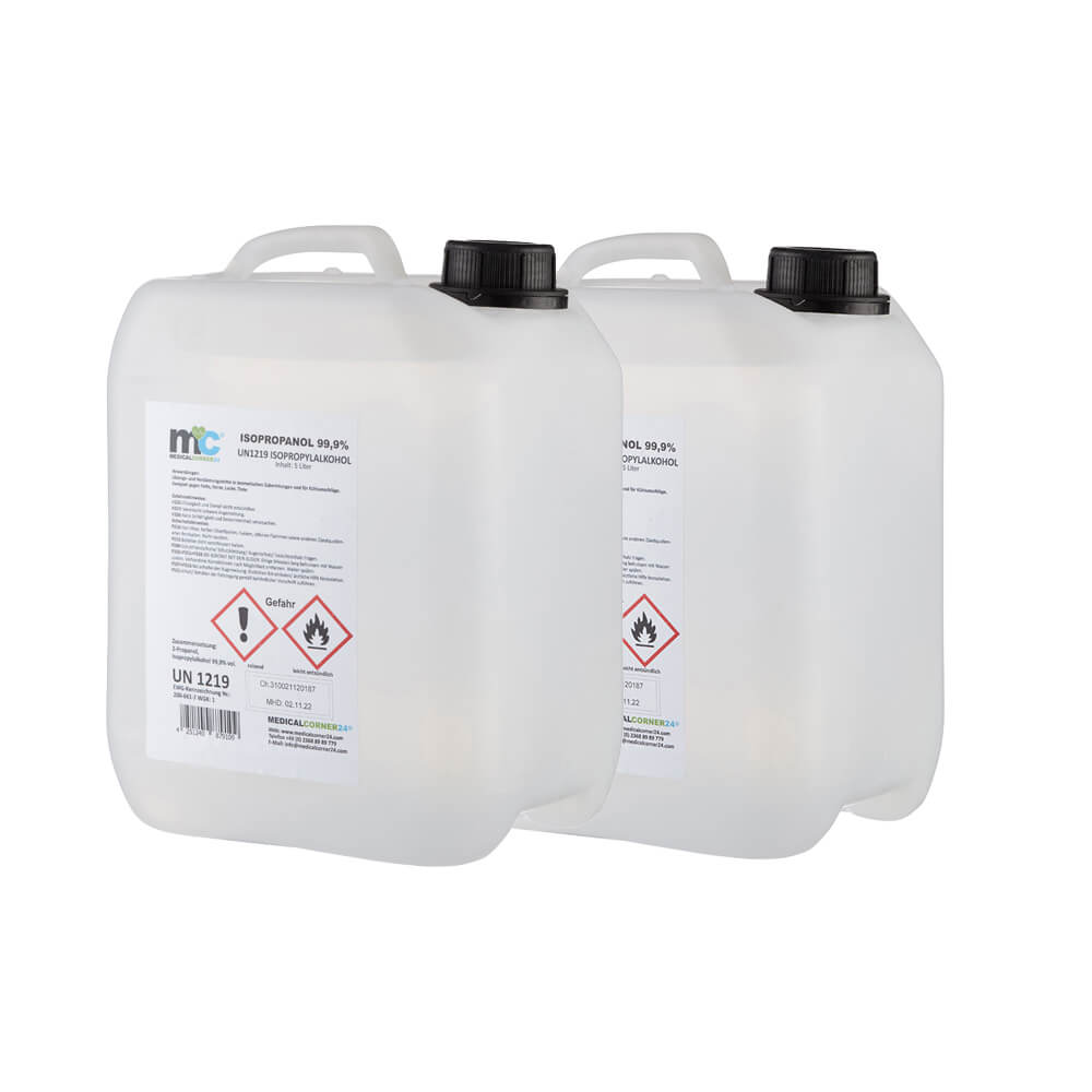 Isopropanol 99,9% isopropyl alcohol 2 x 5 litre canister