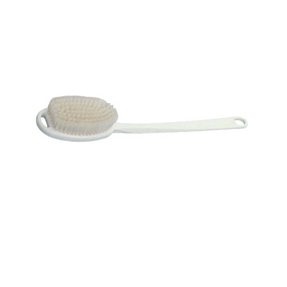Behrend bath brush, plastic, removable handle, natural bristles, 34cm