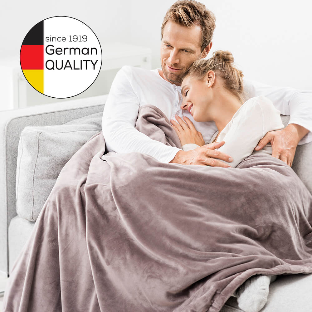 Heating blanket HD75, Cosy Nordic, warming, washable, Beurer, Taupe