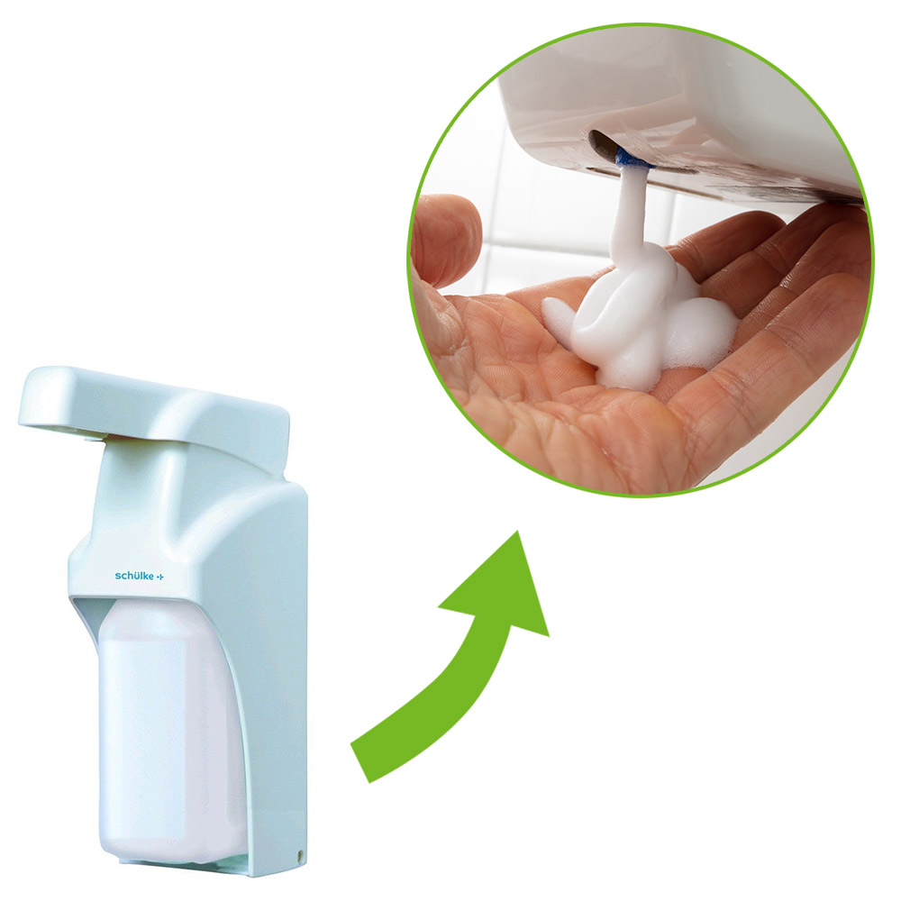 Schülke sm2 universal disinfectant dispensers, 450-1000 ml, white