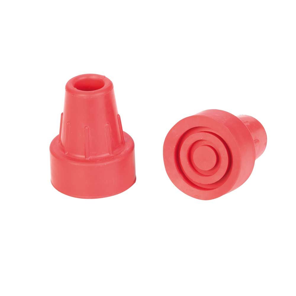 Behrend crutch cap, big adhesion surface, size 0, 16mm, red