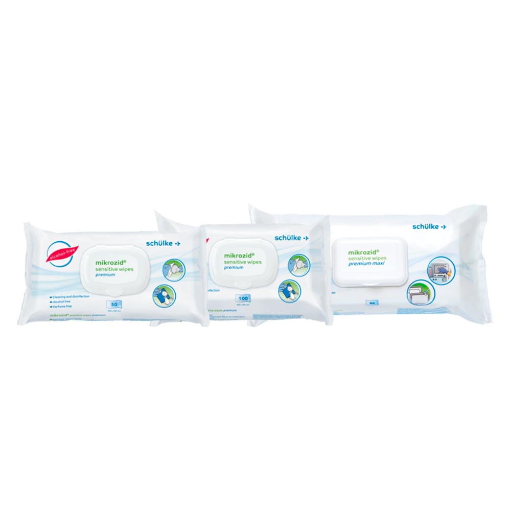 Schülke Disinfectant Wipes Mikrozid® Sensitive Premium, 6x 100pcs