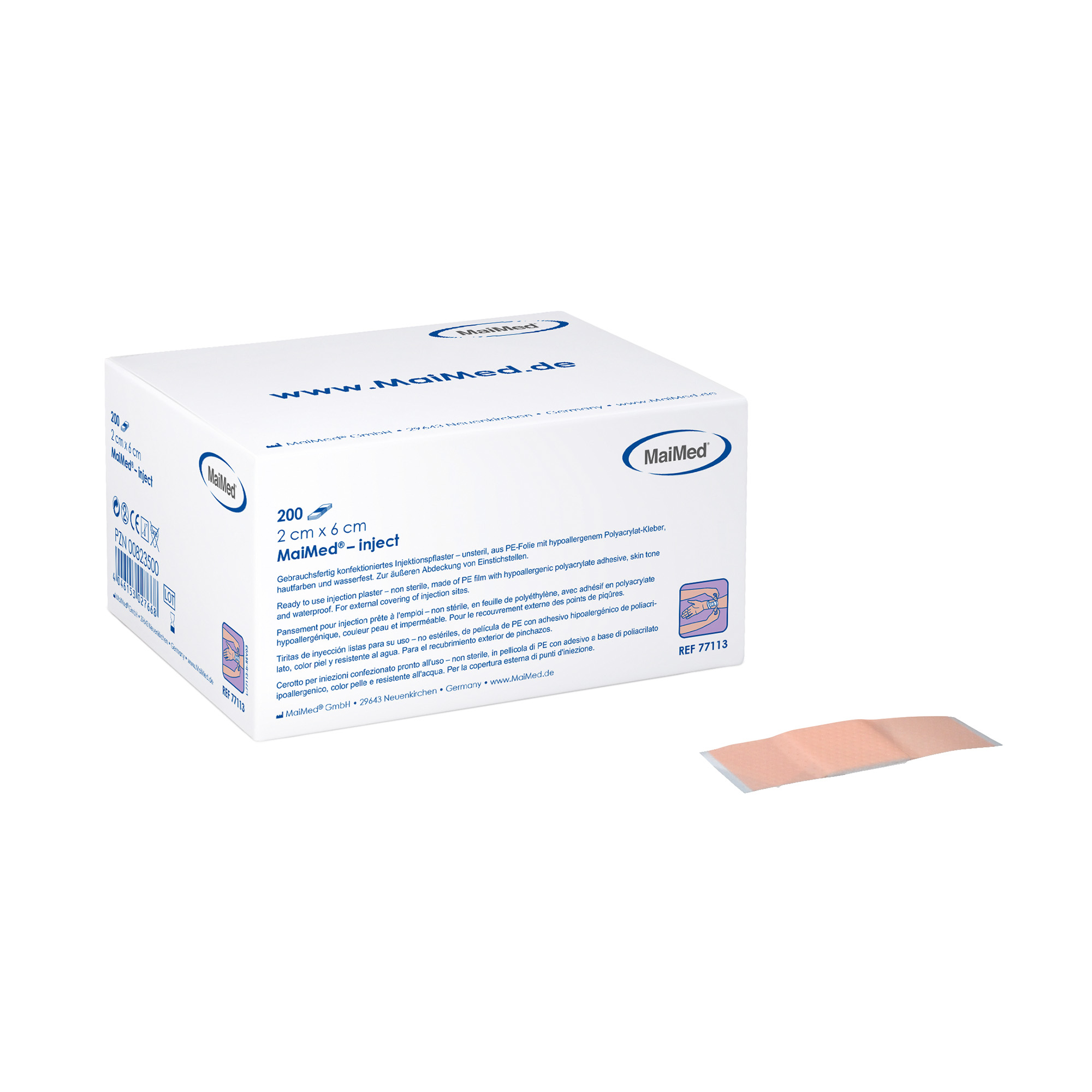 MaiMed Injection Plaster, 1x4cm, waterproof, 400 pcs.