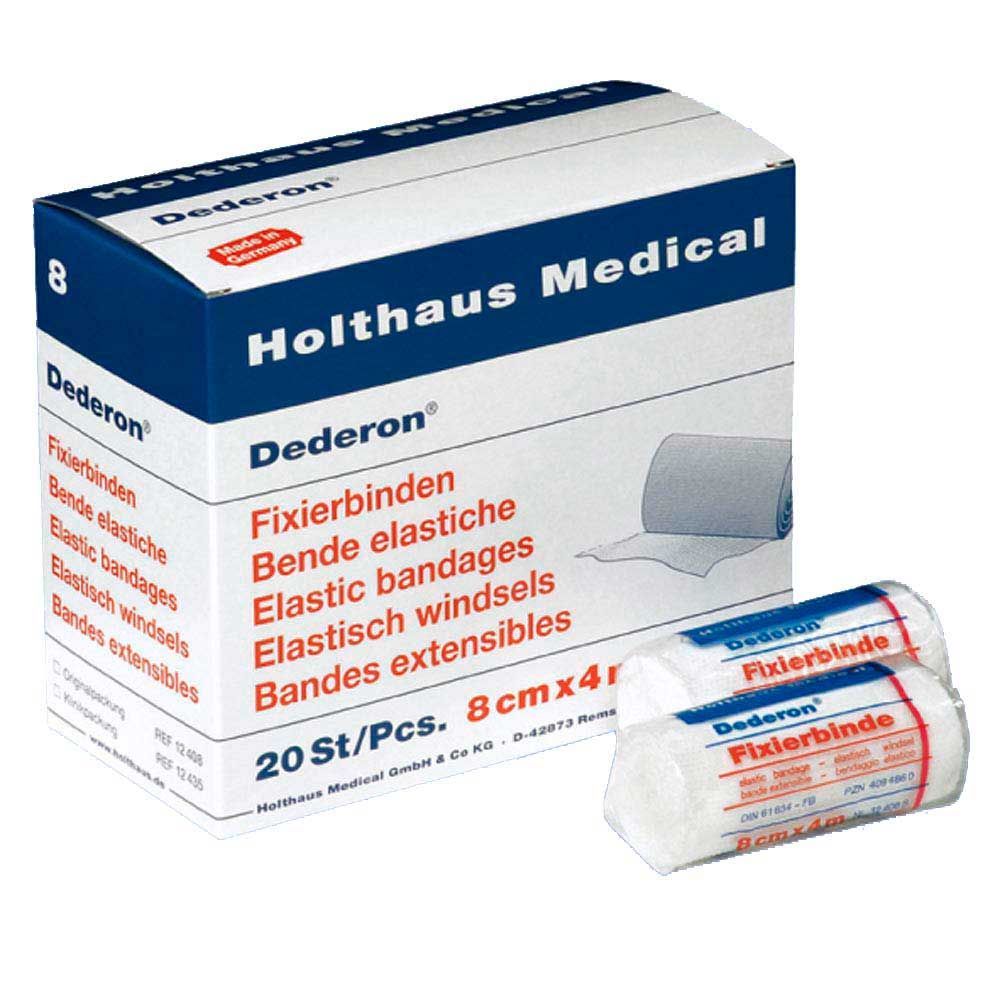 Holthaus Medical Dederon fixation bandage, 8cmx4m, 20pcs
