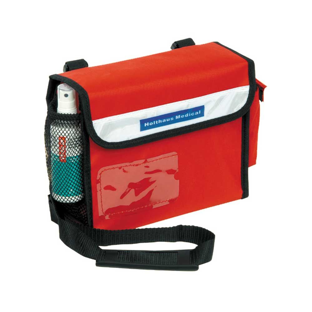 Holthaus Medical Medic Shoulder Bag, Empty, Red, 24x19x8cm