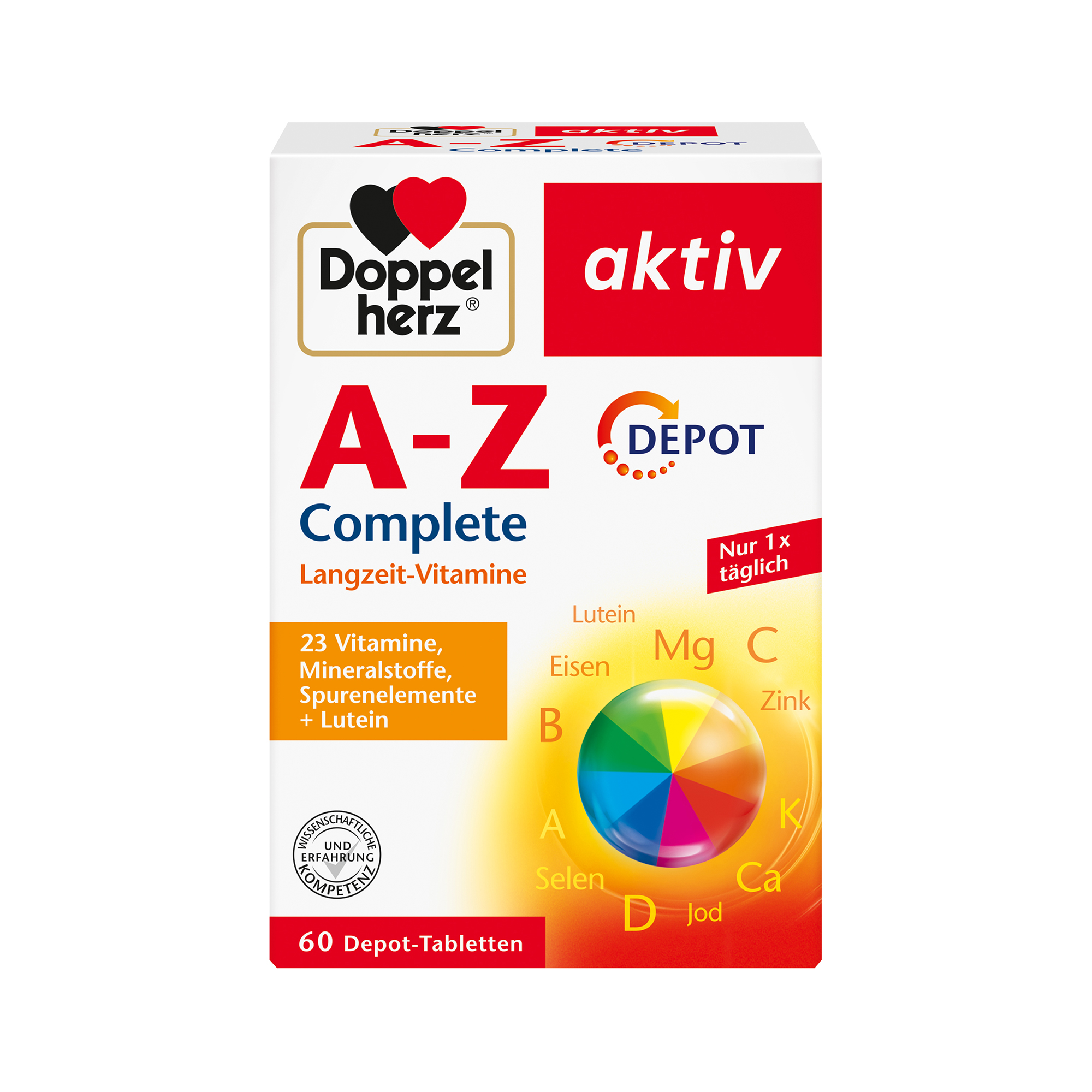 Doppelherz aktiv A-Z Depot, Long-term Vitamins, 60 Tablets