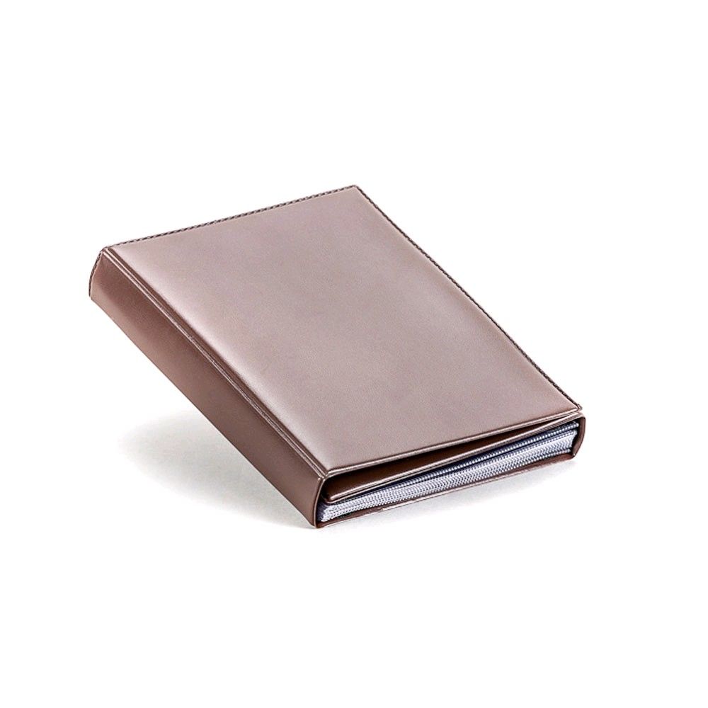 Dürasol partition folder, Velcro, skai leather, brown