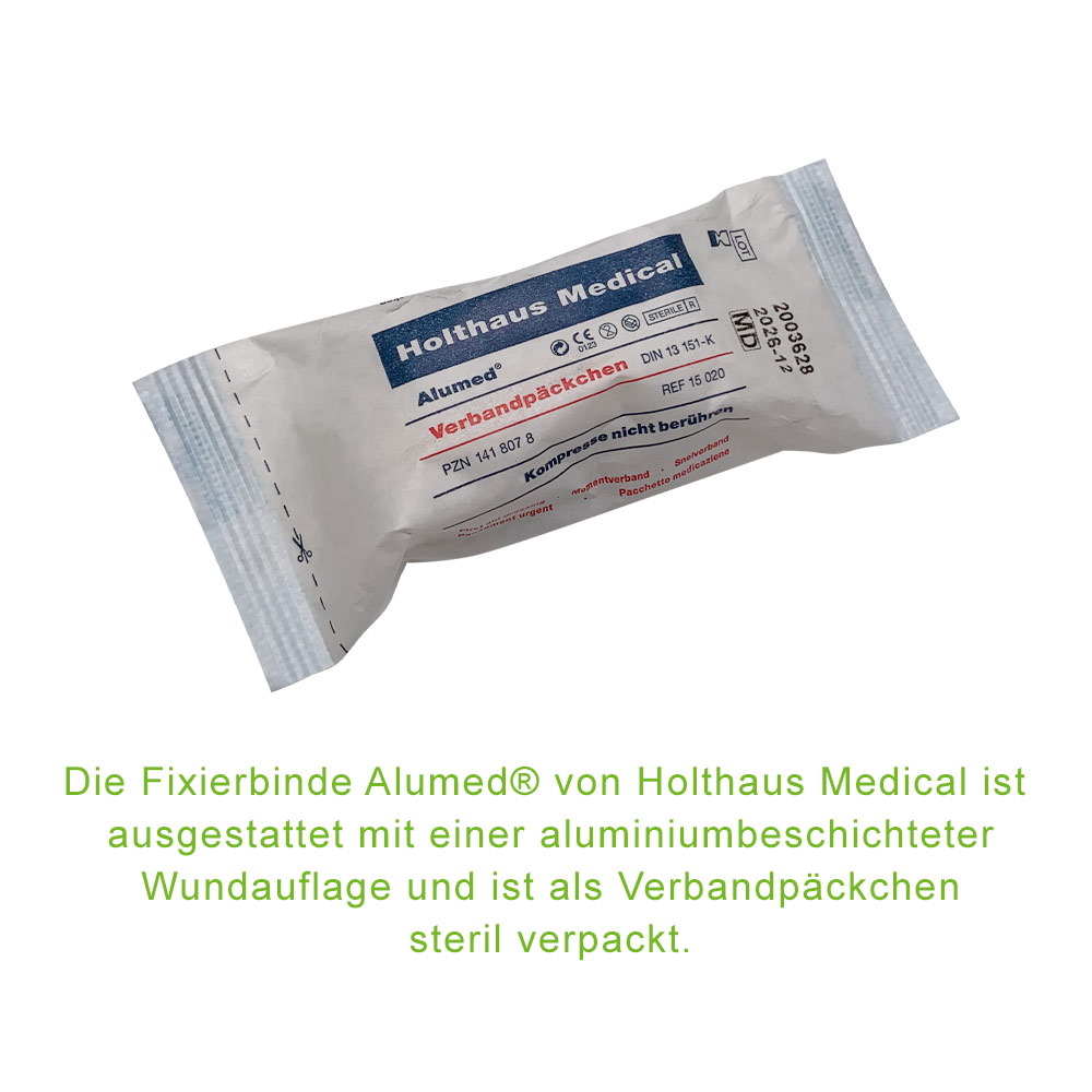 Holthaus Medical Alumed® field dressing with compress, sterile, 6x8cm