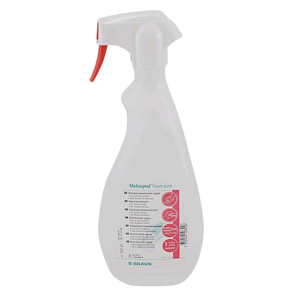 Surface disinfectant foam Meliseptol® Foam pure von Braun, 750 ml