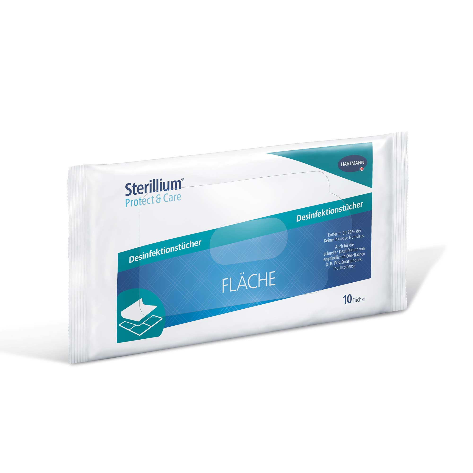 Hartmann Sterillium Protect & Care Disinfectant Wipes, Surface, 10pcs