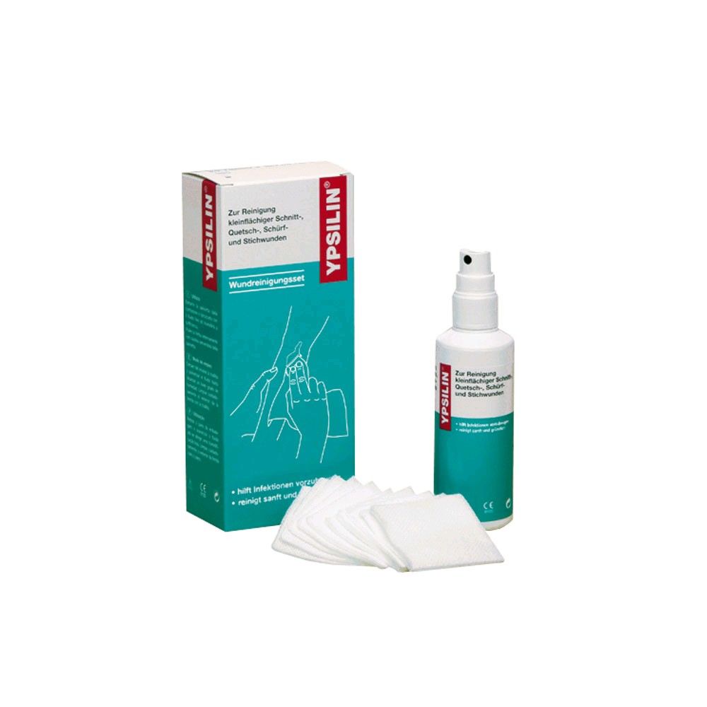 Holthaus Medical YPSILIN® wound cleansing set, cleasing-fluid / -wipes