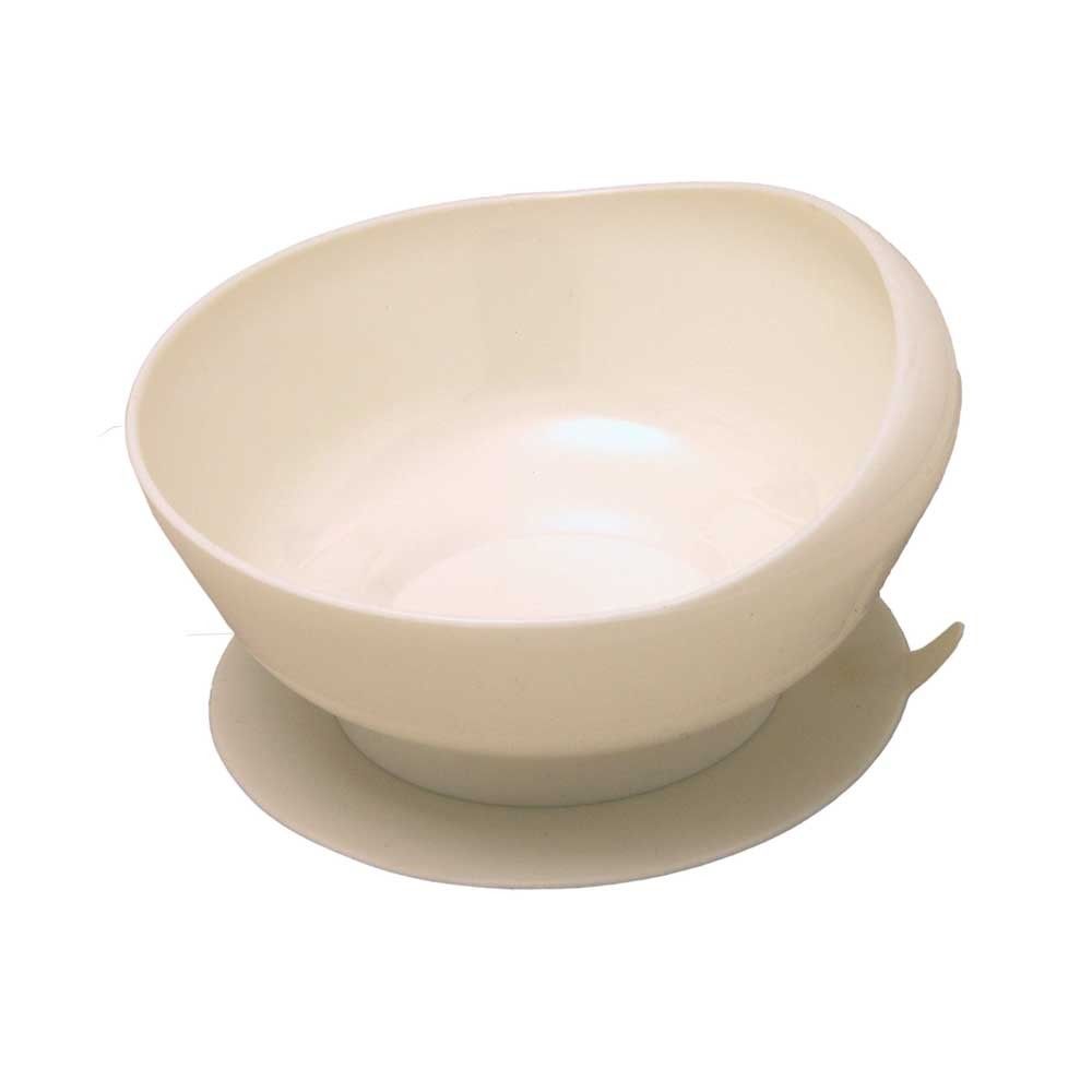 Behrend soup bowl, raised edge, non-slip suction base, ABS plastic