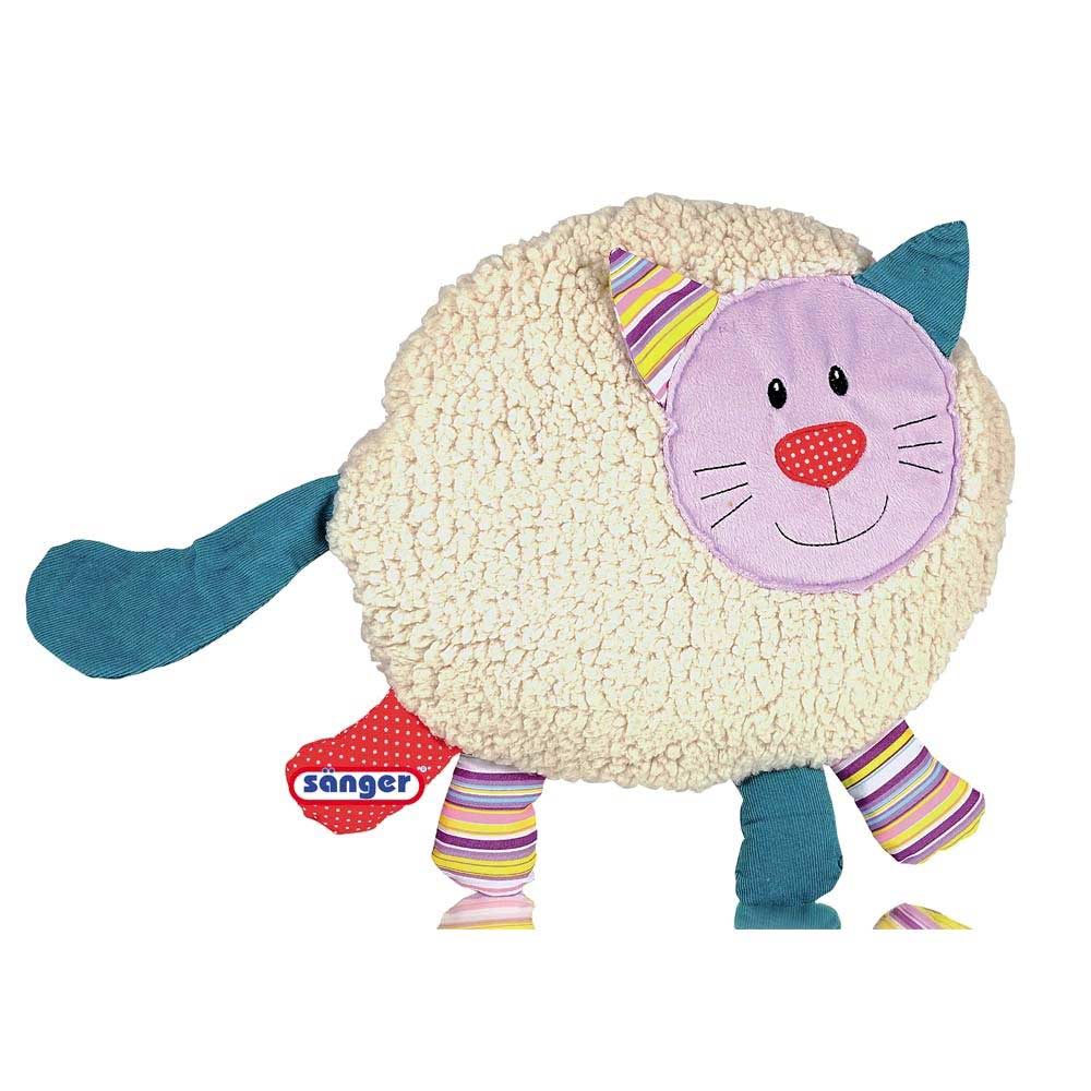 cuddly animal with 0.8 L hot water bottle, zipper, animal choice