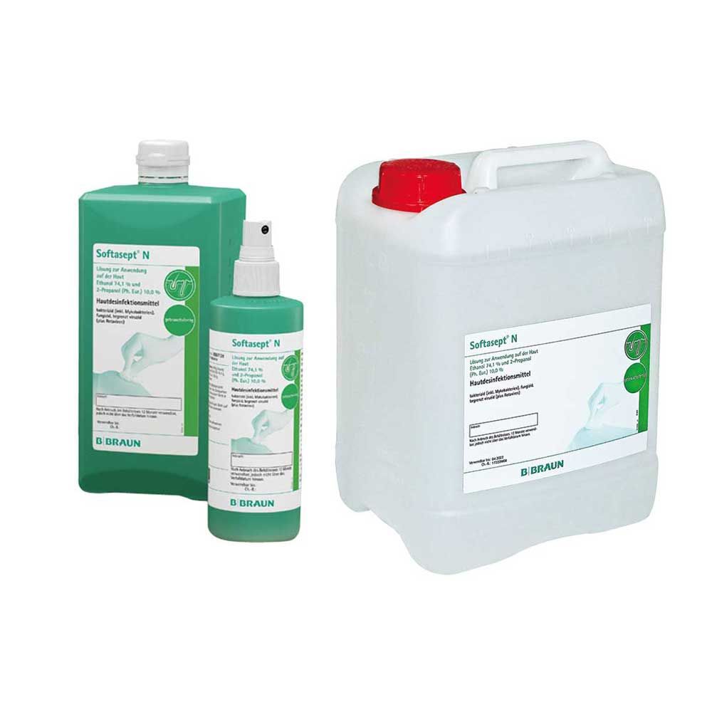 B.Braun skin disinfection Softasept® N colorless, sizes