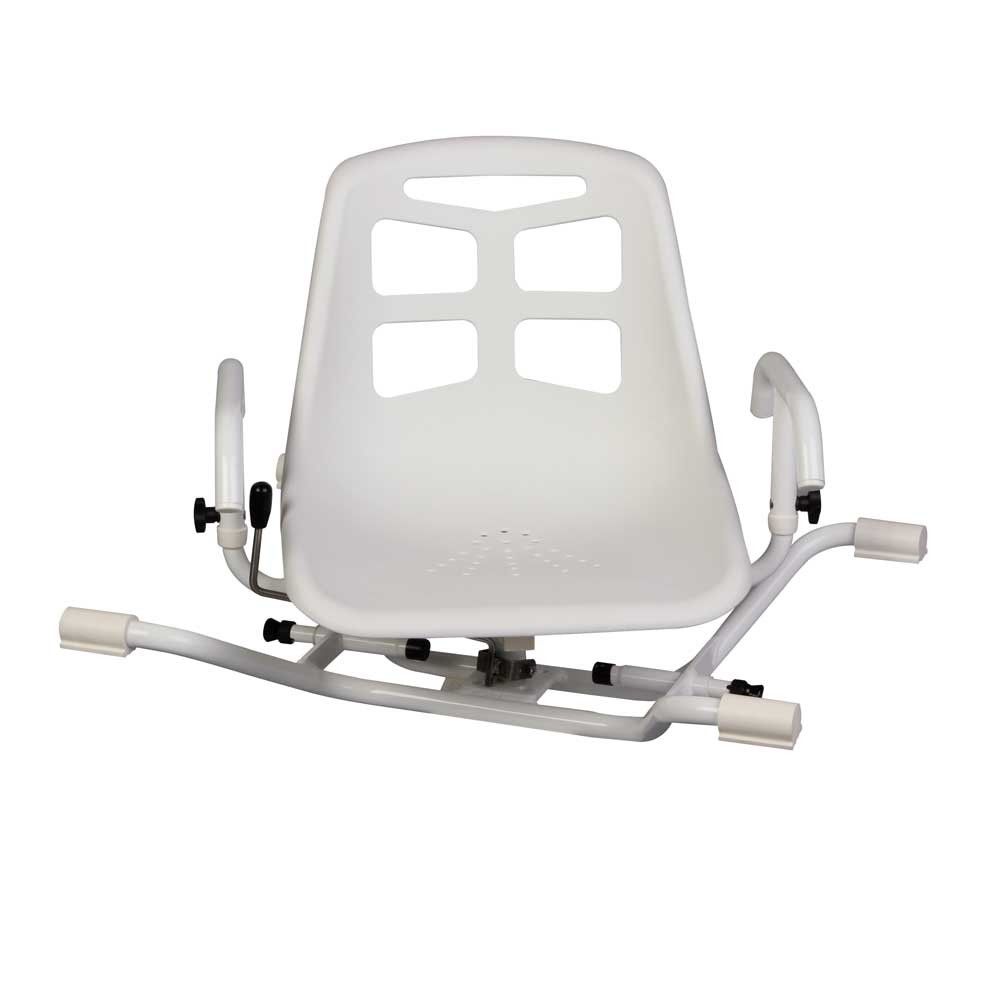 Behrend bath seat aluminum, chair shape, 360 degrees rotatable, 100 kg