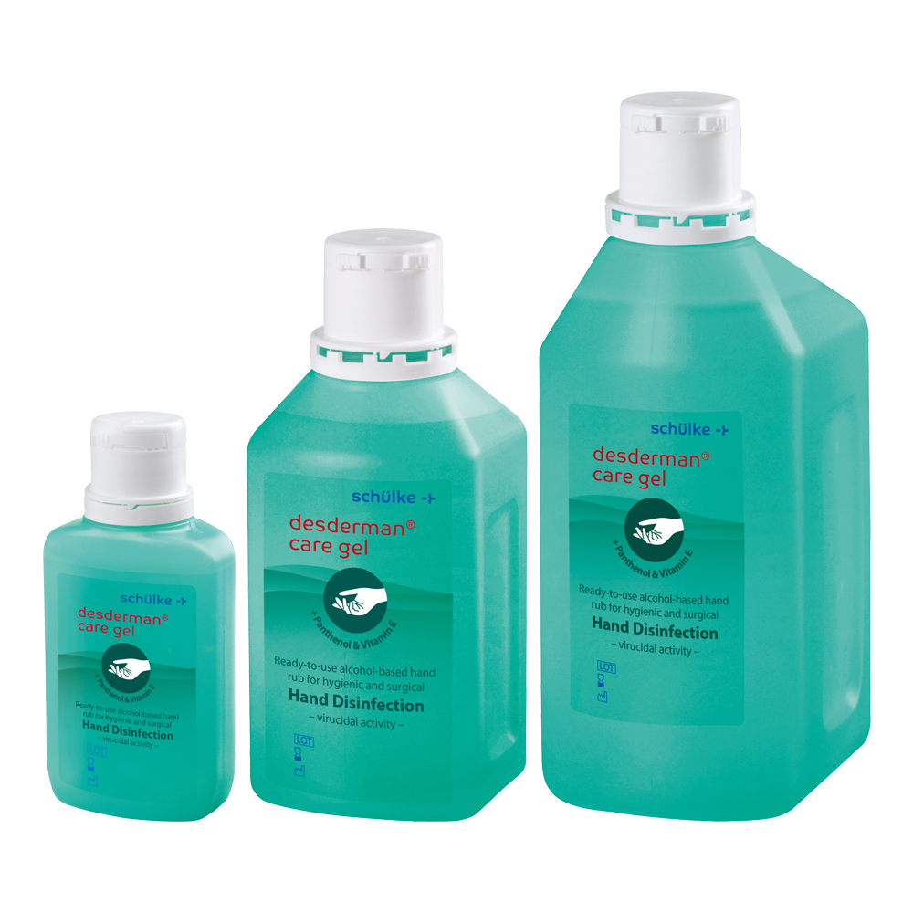 Desderman® Care Gel hand disinfectant gel, fragrance-free, from Schülke