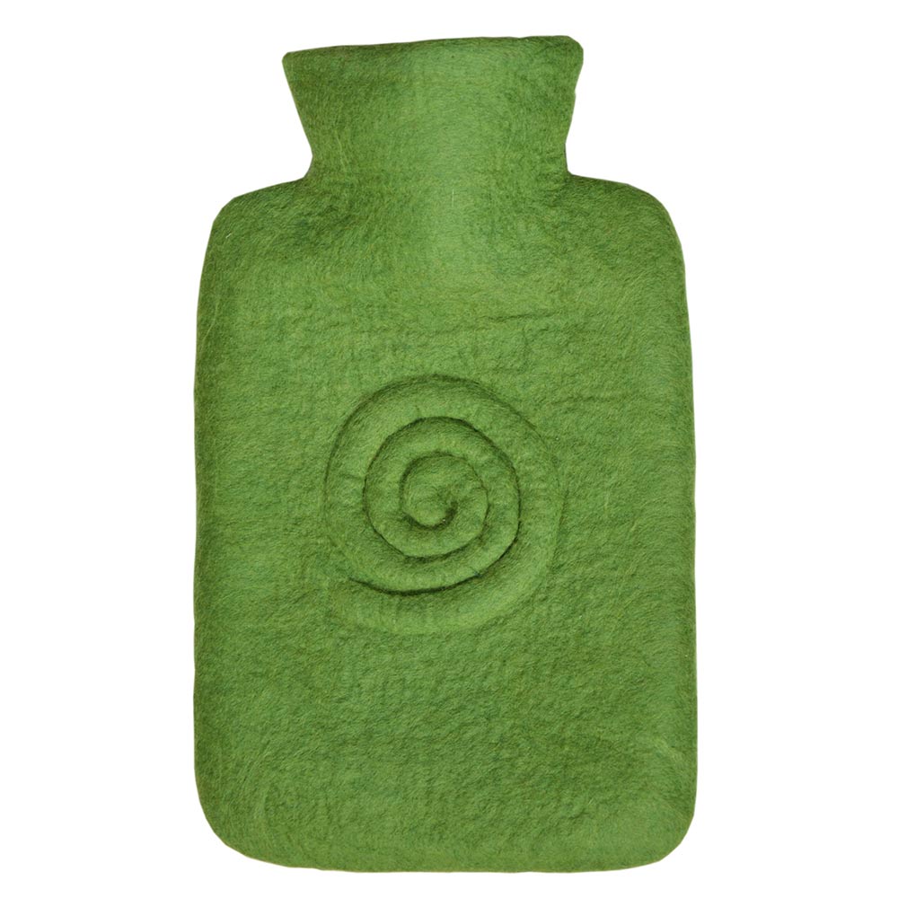 Hugo Frosch Classic Hot Water Bottle 1.8 L, felt cover, various. Pattern