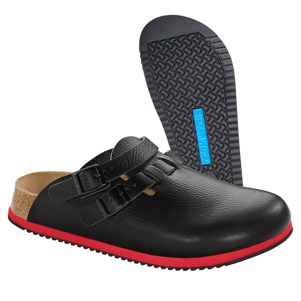 Kay SL super outsole, Softbed, Birkenstock, black-red, Normal Size 40