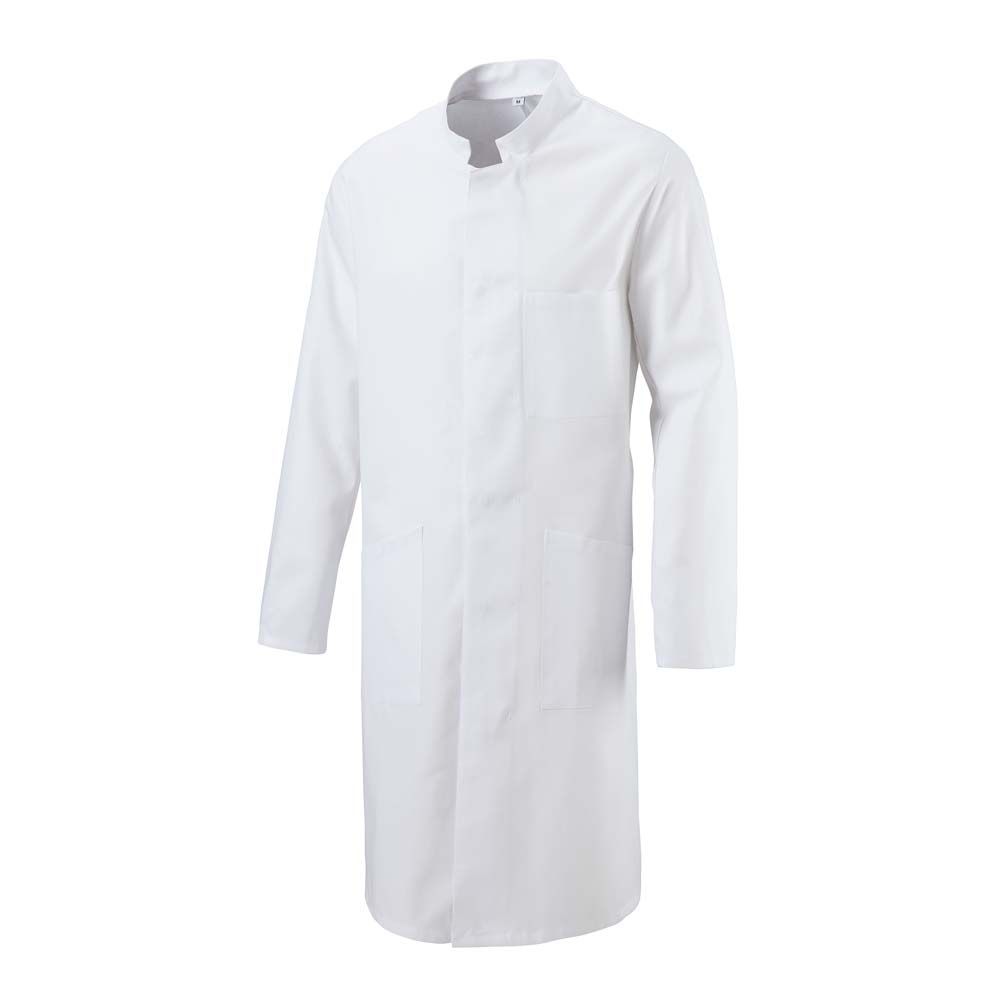 Exner Doctors´ Coat, Chest / Side Pockets, Snap Buttons, White, Sizes