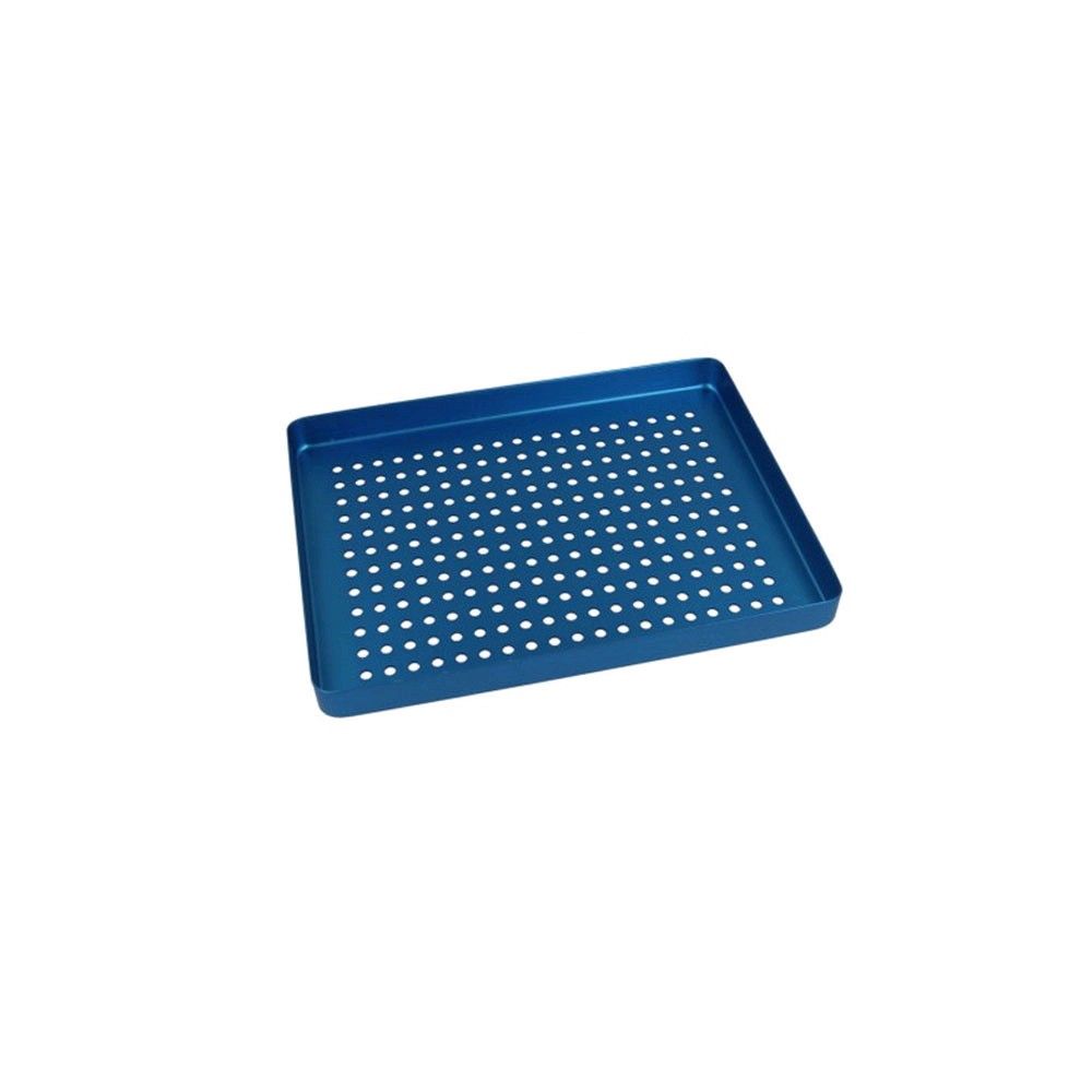 Euronda Mini-tray Aluminium Bottom, perforated, blue