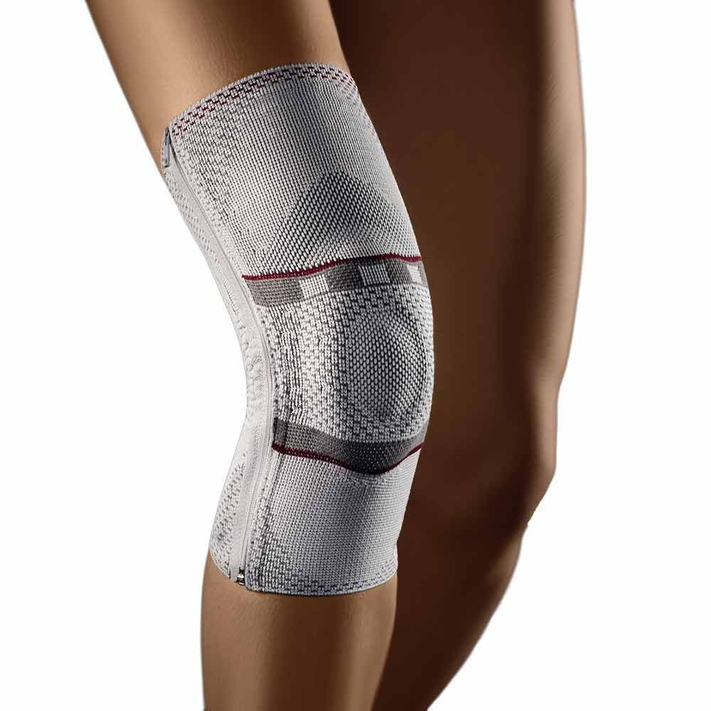 Bort GenuZip Knee Support, Silver, Left, S