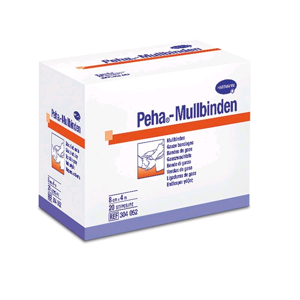 Peha gauze by Hartmann, fixation bandages, white, 1 pack, 4m