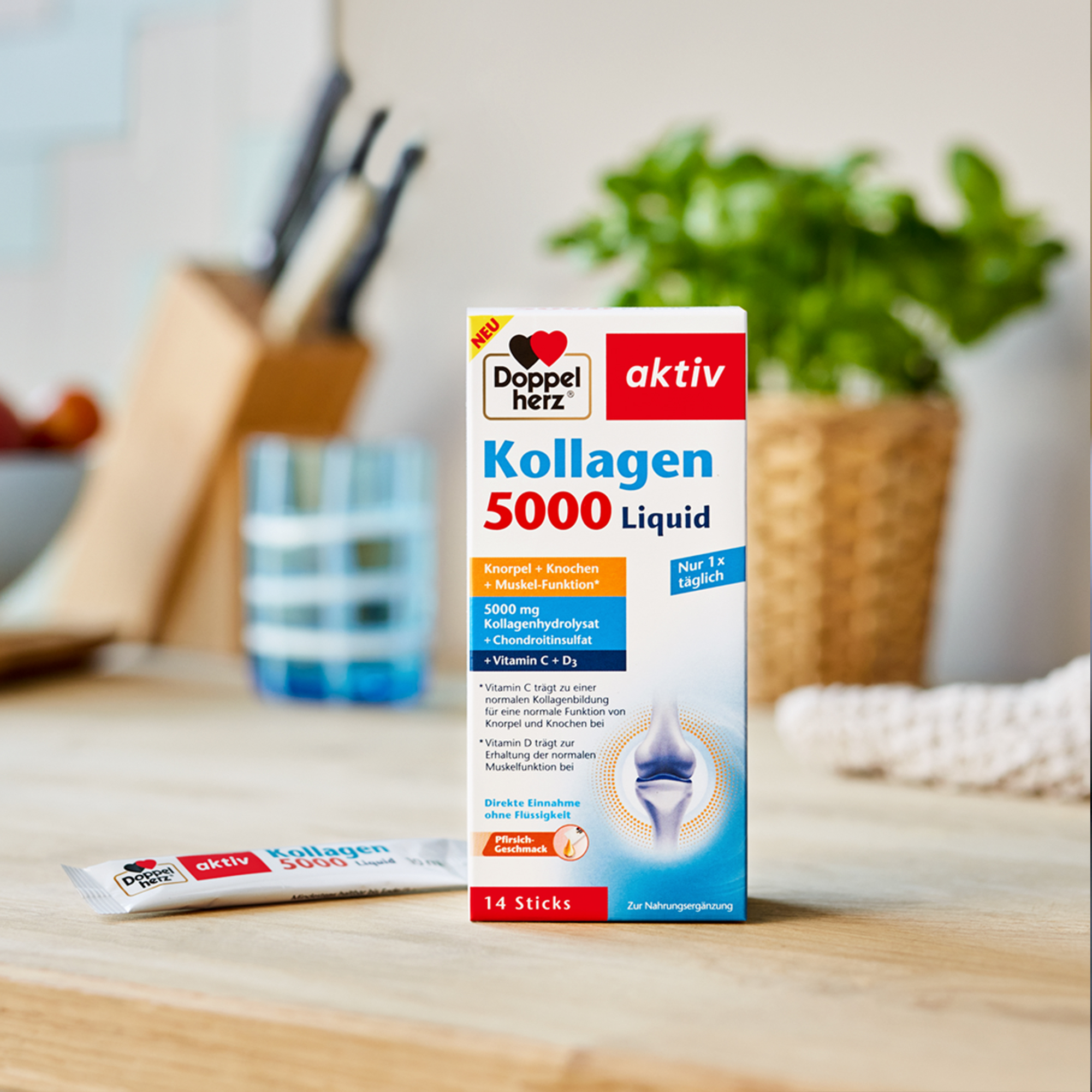 Doppelherz aktiv Collagen, 5000 Liquid, 14 Sticks