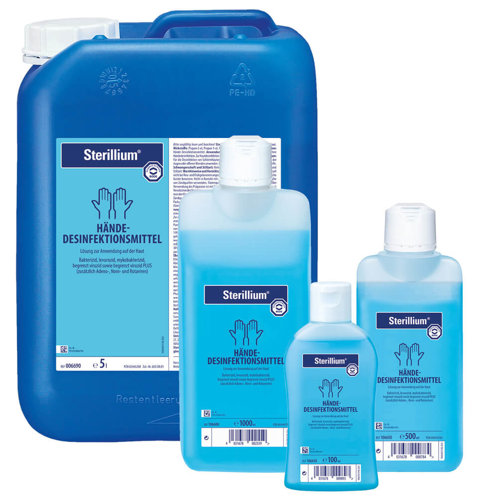 Sterillium Hand Disinfectant by Bode, various sizes