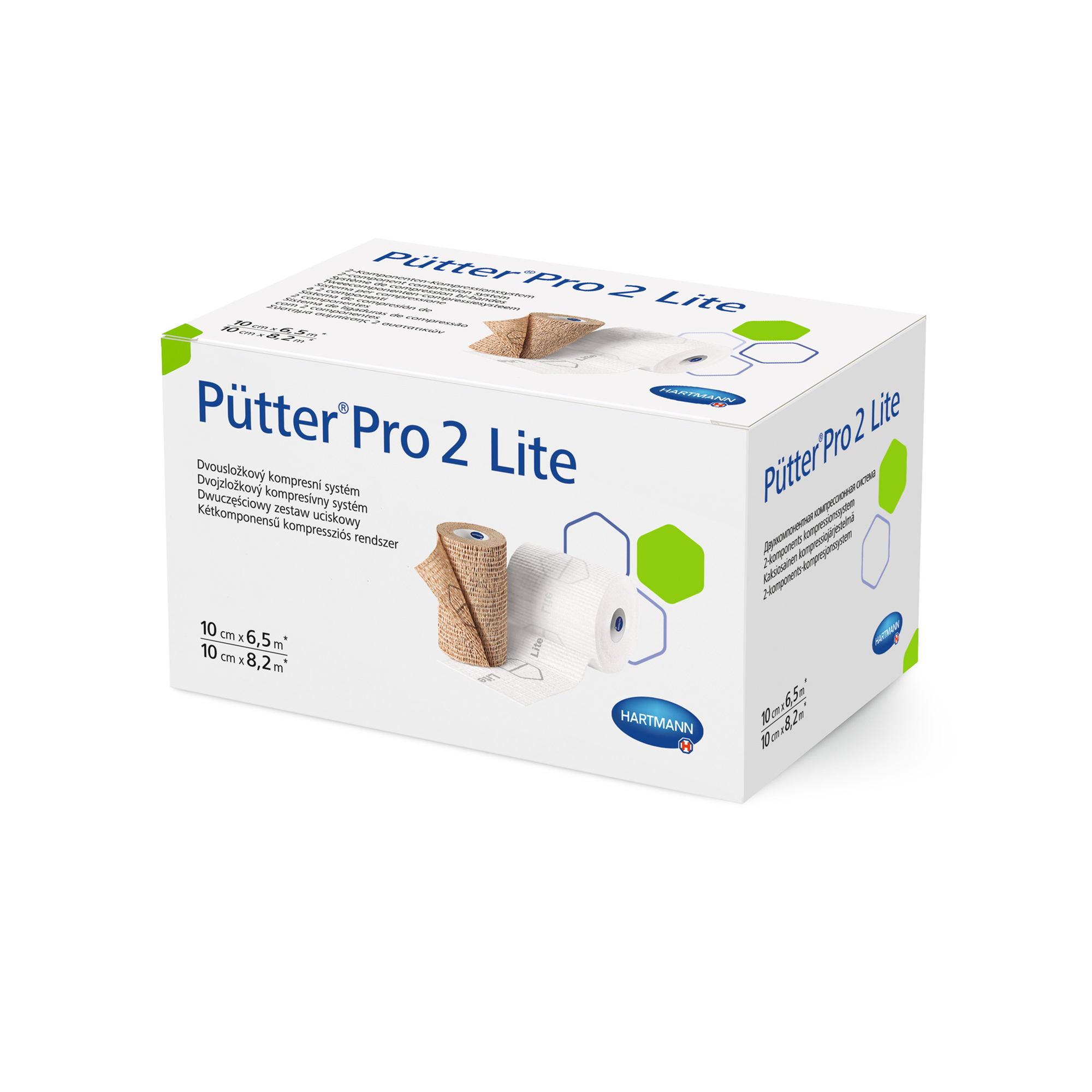 Hartmann Pütter® Pro 2 Lite Short-stretch bandage 1 set with 2 bandages, non-sterile