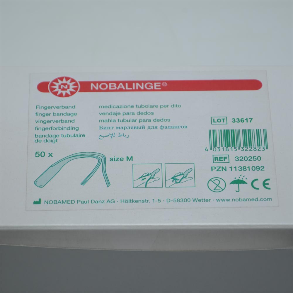NOBALINGE® Tubular Bandage, elastic, finger, M, 50pcs